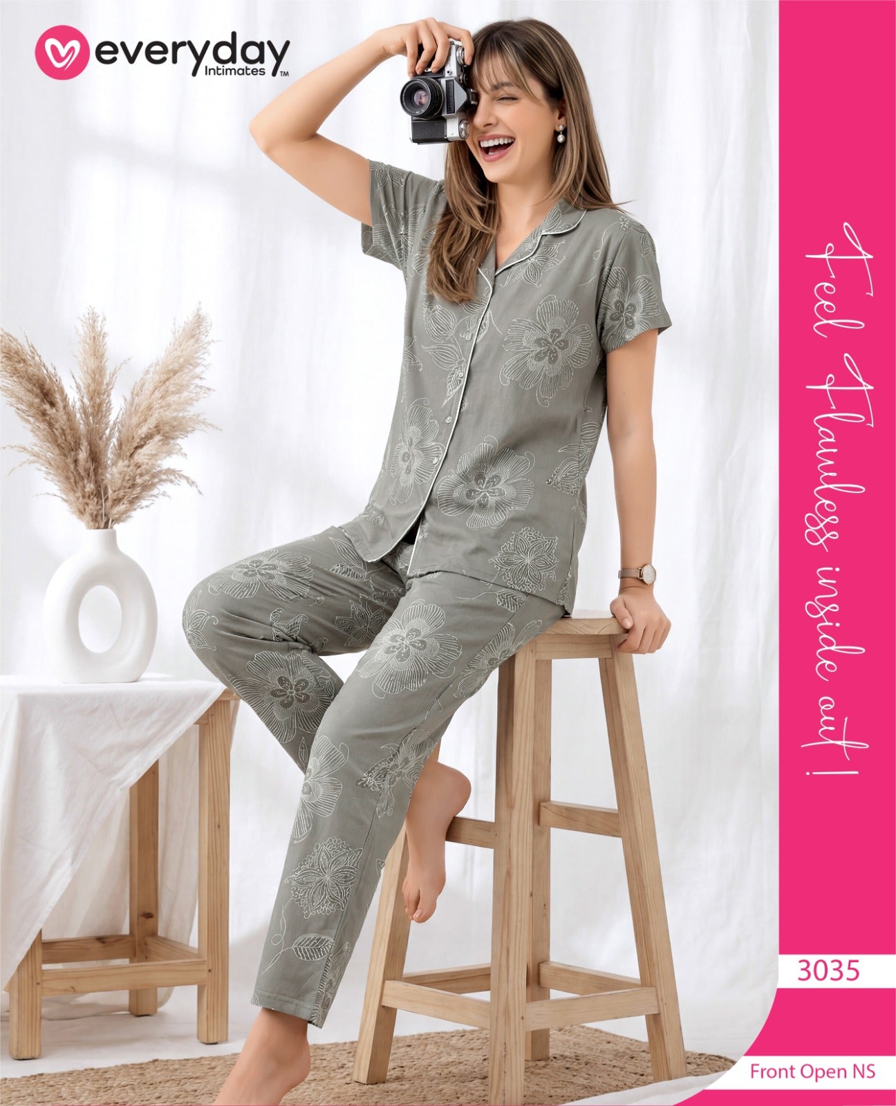 Everyday Night Suits | Super Comfy & Stylish | Lounge Wear | Collar Neck