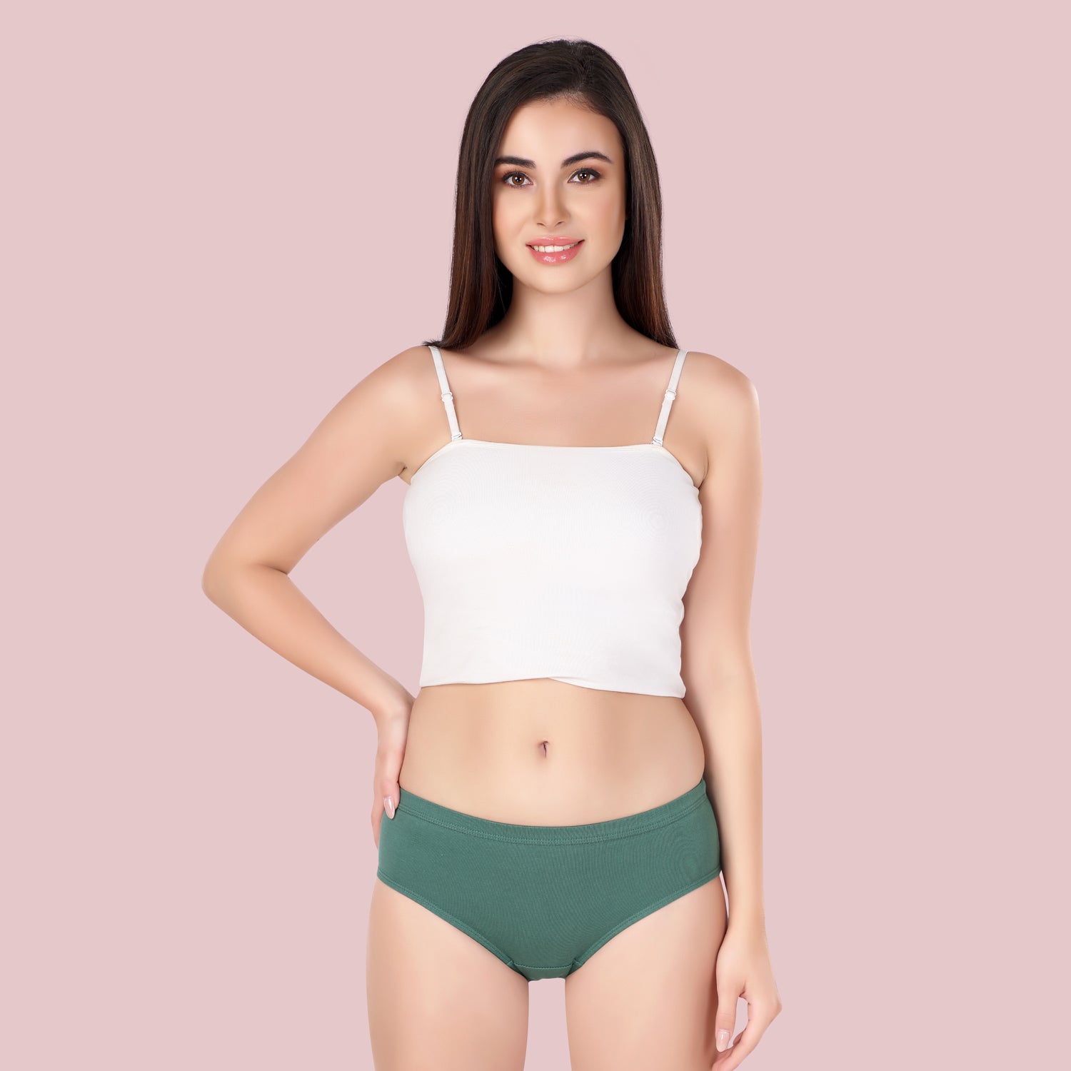 Hipster Panties | Consealed | Folder Elastic | Selena | Pack of 3 - MIX COLOURS