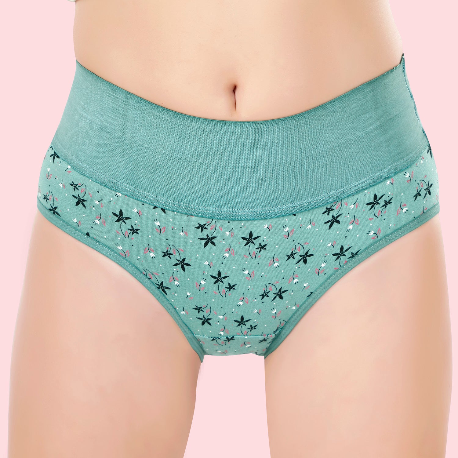 Printed Panties | High Waisted Elastic Band | #OS-20 | Pack of 3