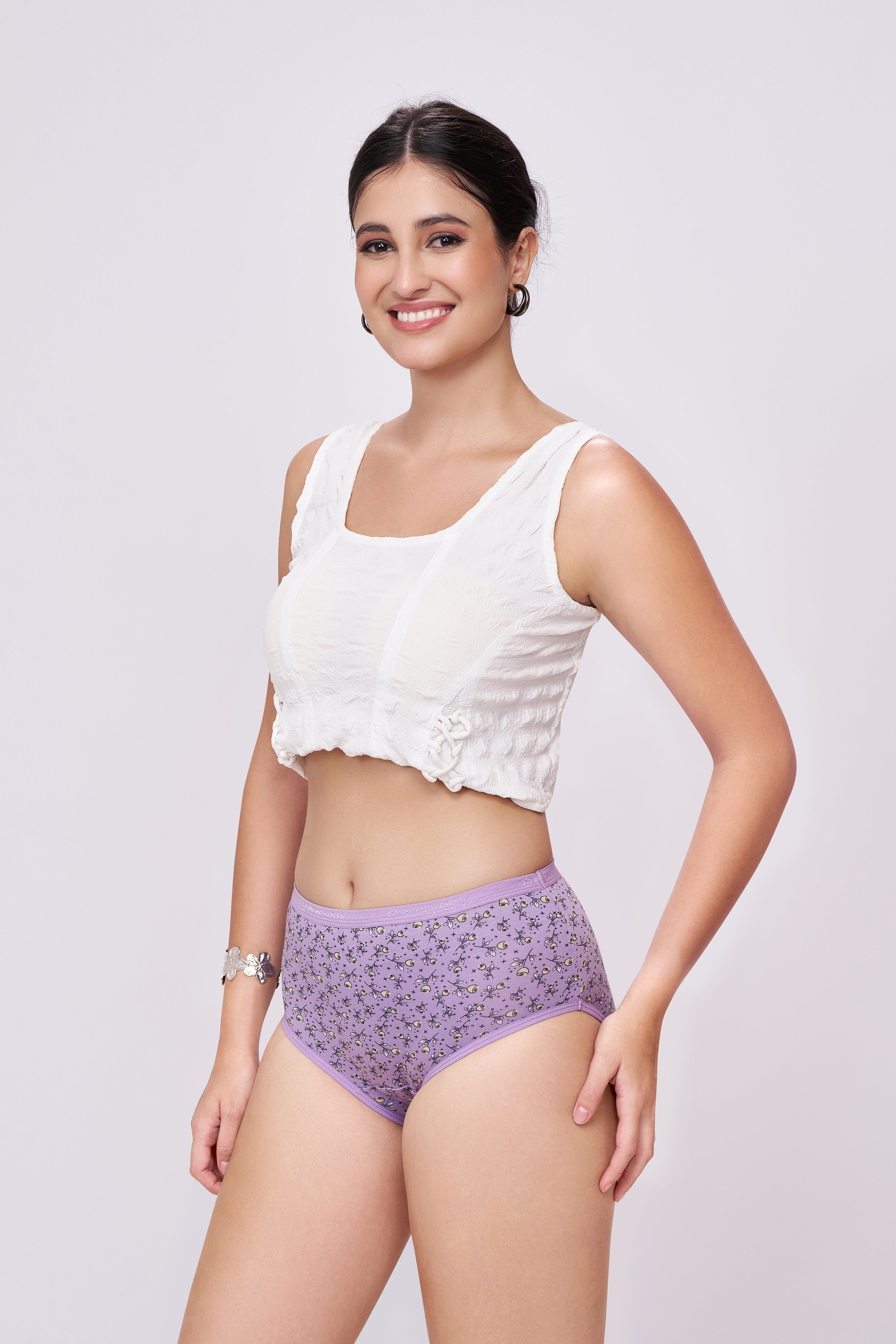 Printed Hipster Panties | Super Soft Fabric | #F-90 | Pack of 3