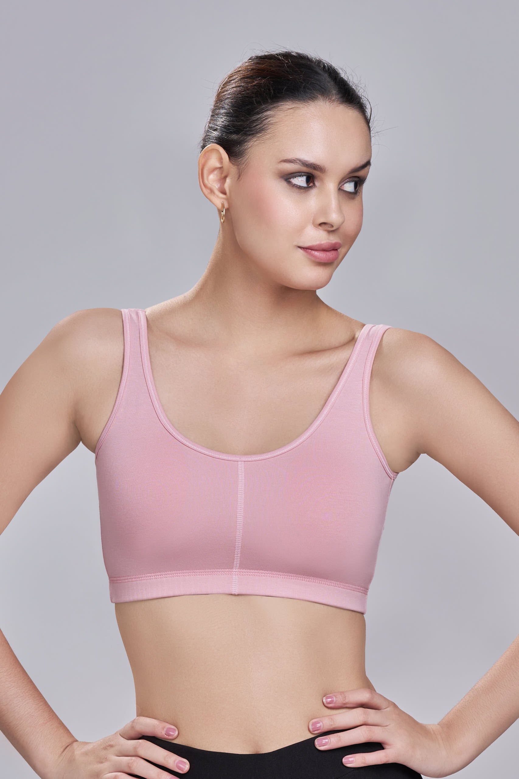 Sports Bra | Wide straps | Non-Padded | Beginner Friendly |Detachable pads | Fleximove