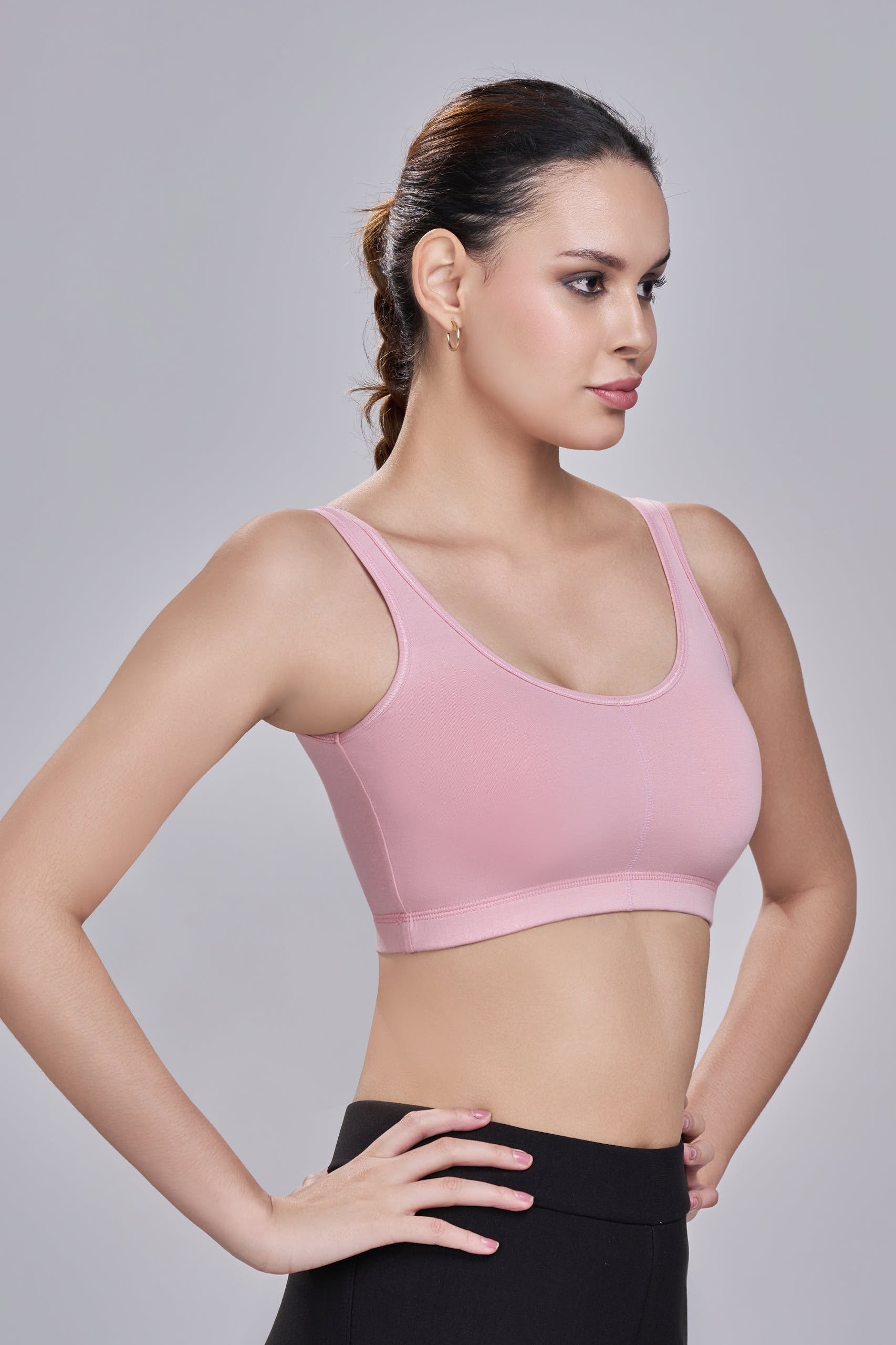 Sports Bra | Wide straps | Non-Padded | Beginner Friendly |Detachable pads | Fleximove
