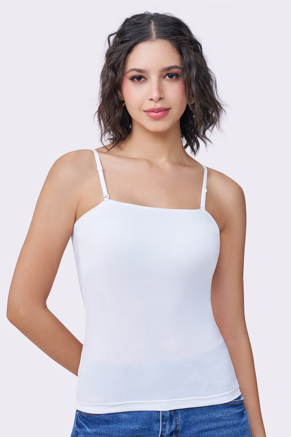 Everyday Kim Camisole | Inner Slip |With Detachable & Adjustable Straps