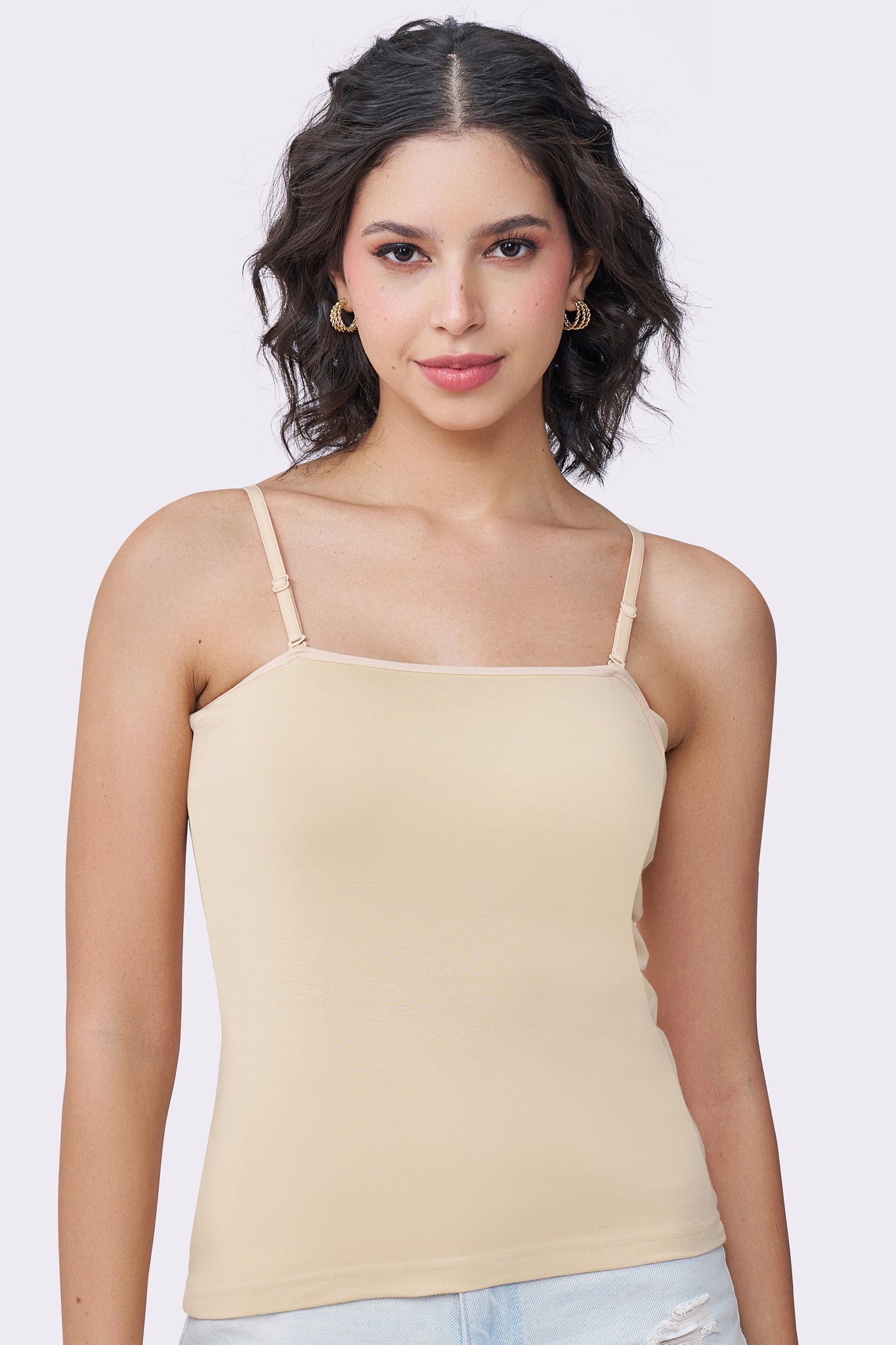 Everyday Kim Camisole | Inner Slip |With Detachable & Adjustable Straps