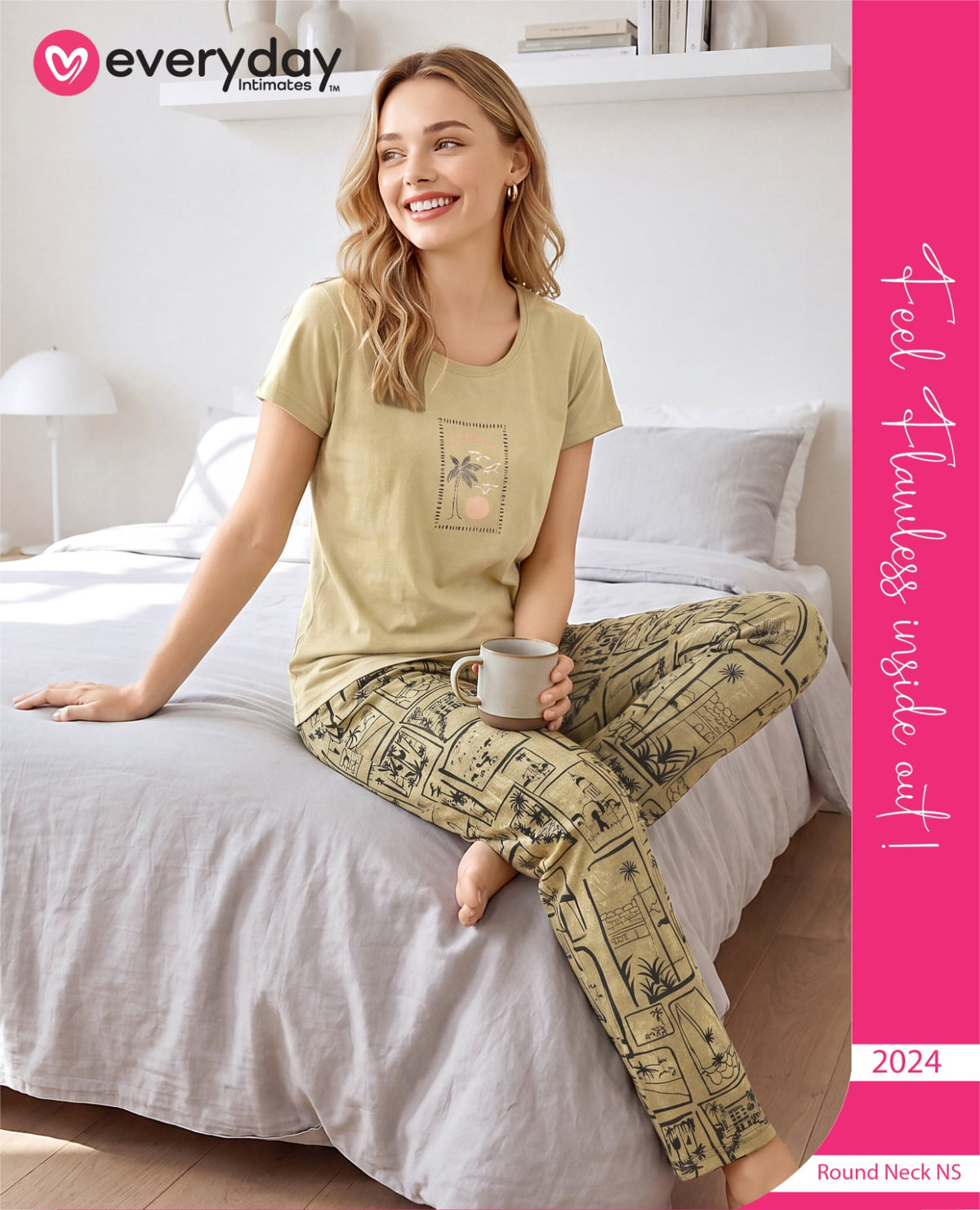 Everyday Night Suits | Super Comfy & Stylish | Lounge Wear | Round Neck Style