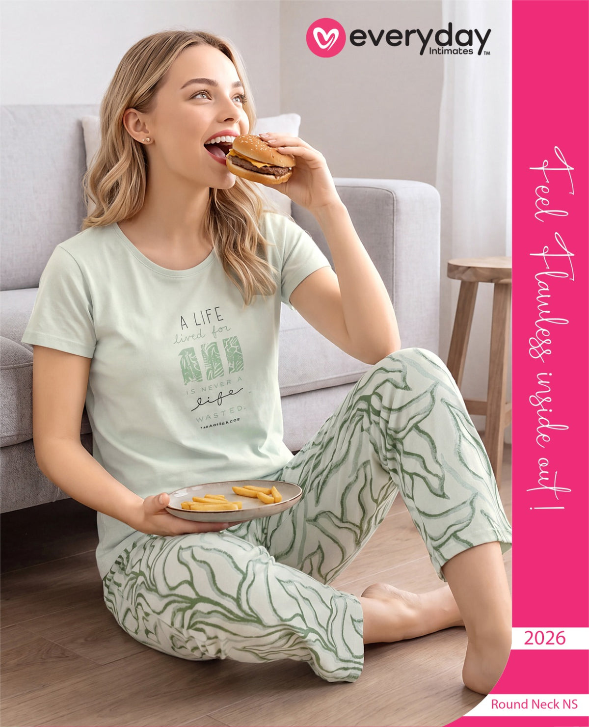 Everyday Night Suits | Super Comfy & Stylish | Lounge Wear | Round Neck Style