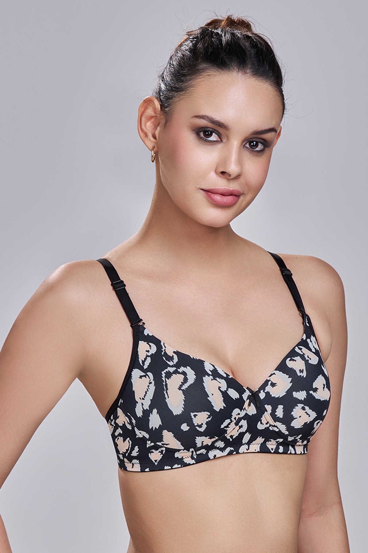 Premium Sofiya T-shirt Bra | Chic Printed Bra | Lightly Padded | Non-Wired