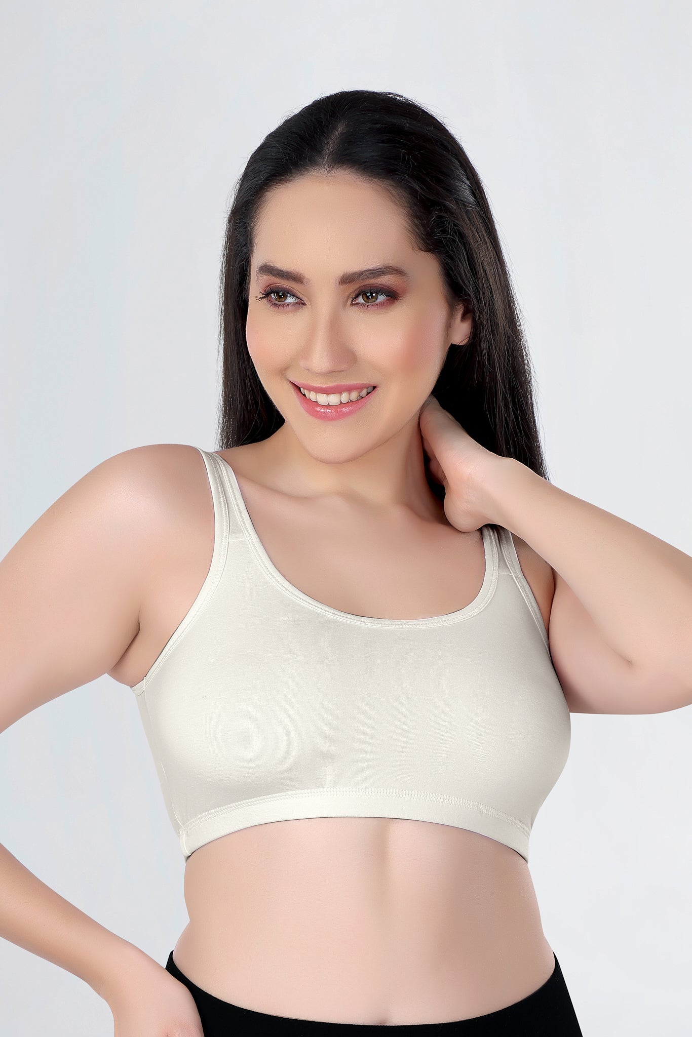 Sports Bra | Wide straps | Non-Padded | Beginner Friendly | Active